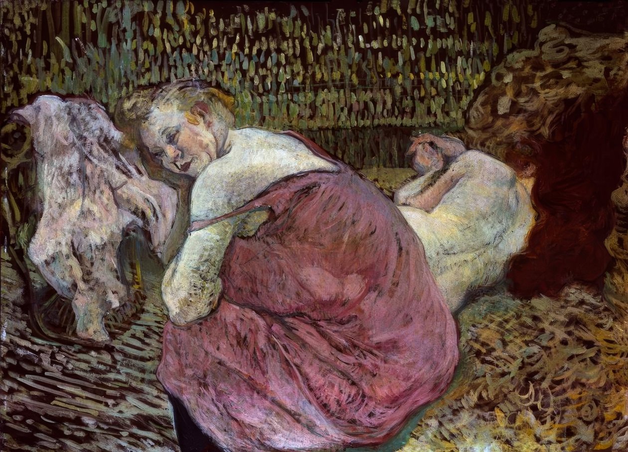 Zwei Freundinnen tekijältä Henri de Toulouse Lautrec
