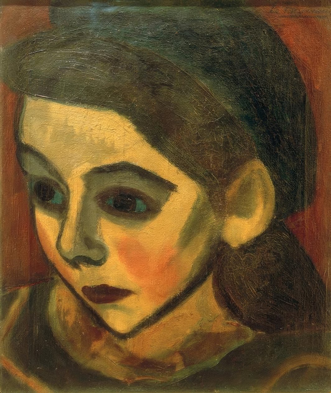 Bretonisches Mädchen tekijältä Henri Victor Gabriel Le Fauconnier