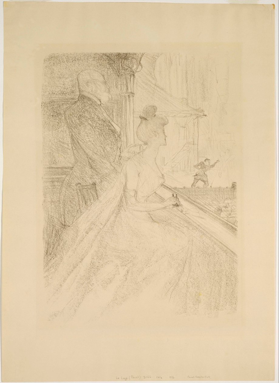 La Loge- Faustin esitys tekijältä Henri de Toulouse Lautrec
