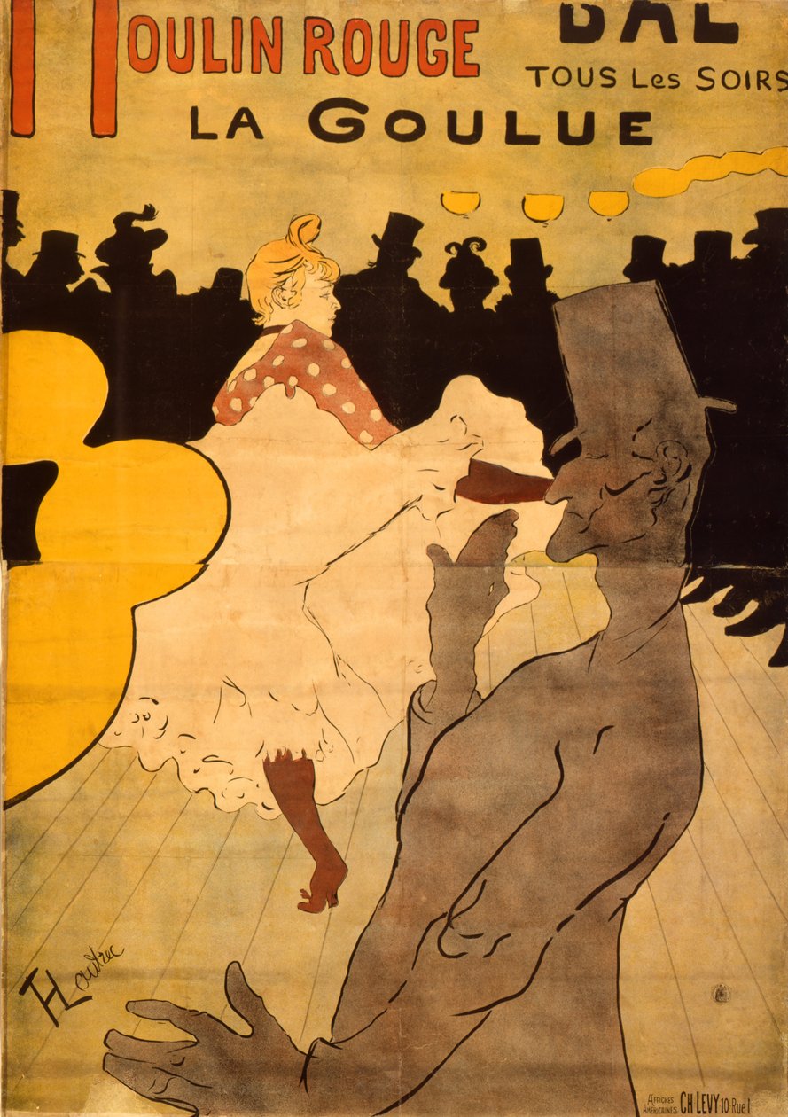 Moulin Rouge-La Goulue tekijältä Henri de Toulouse Lautrec