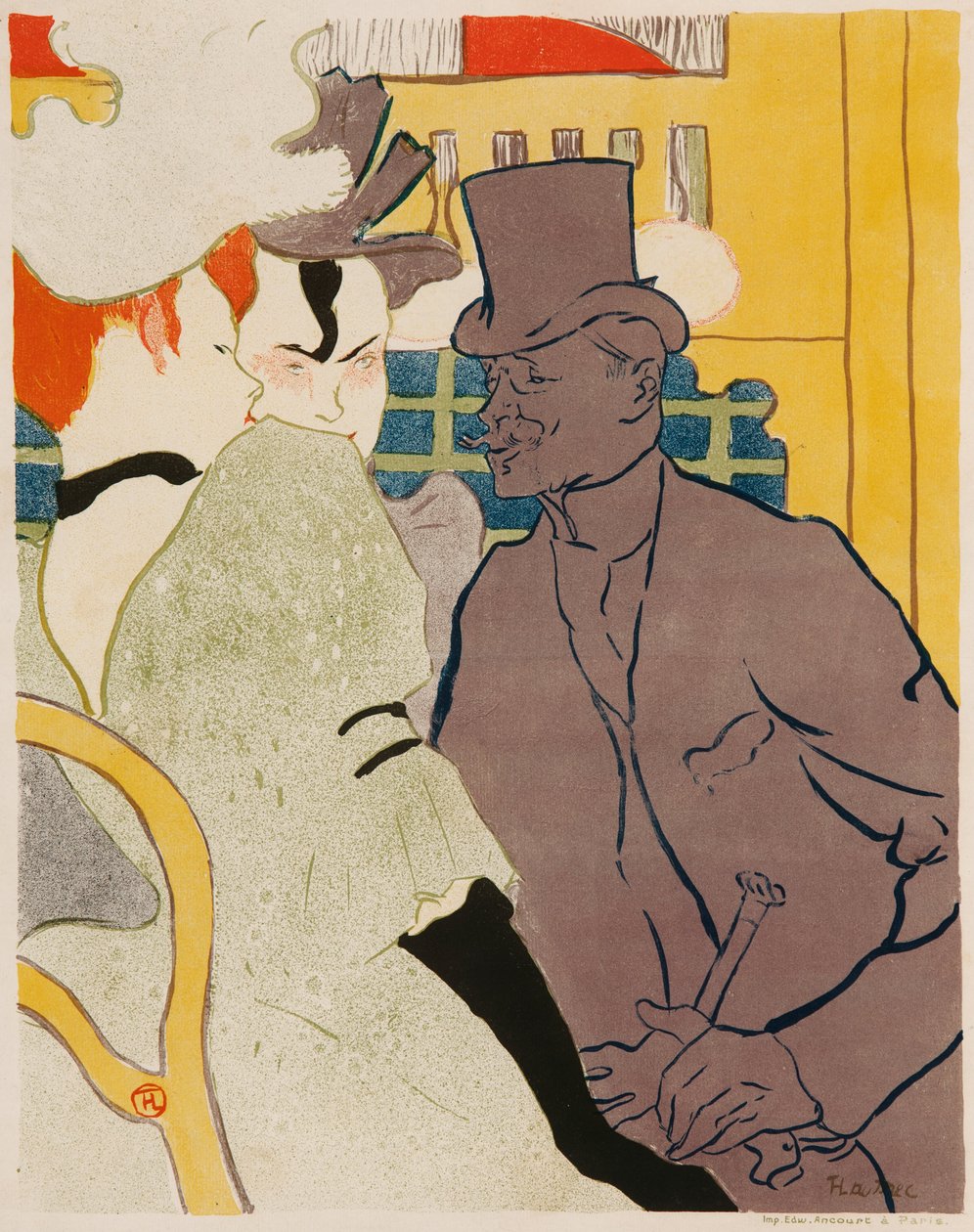 Englantilainen Moulin Rougen teatterissa tekijältä Henri de Toulouse Lautrec