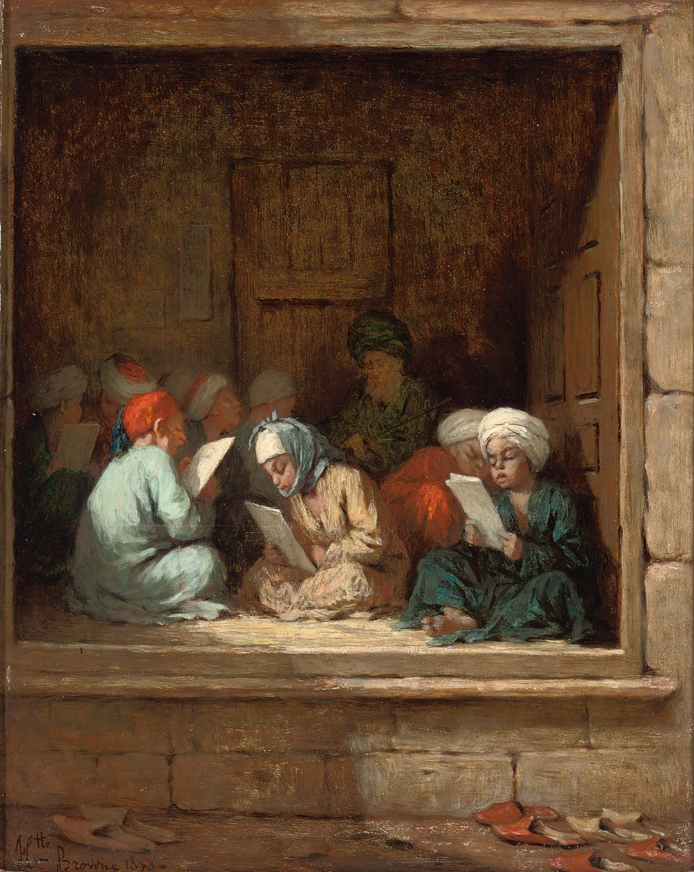 Turkkilainen kouluhuone, 1870 tekijältä Henriette Browne