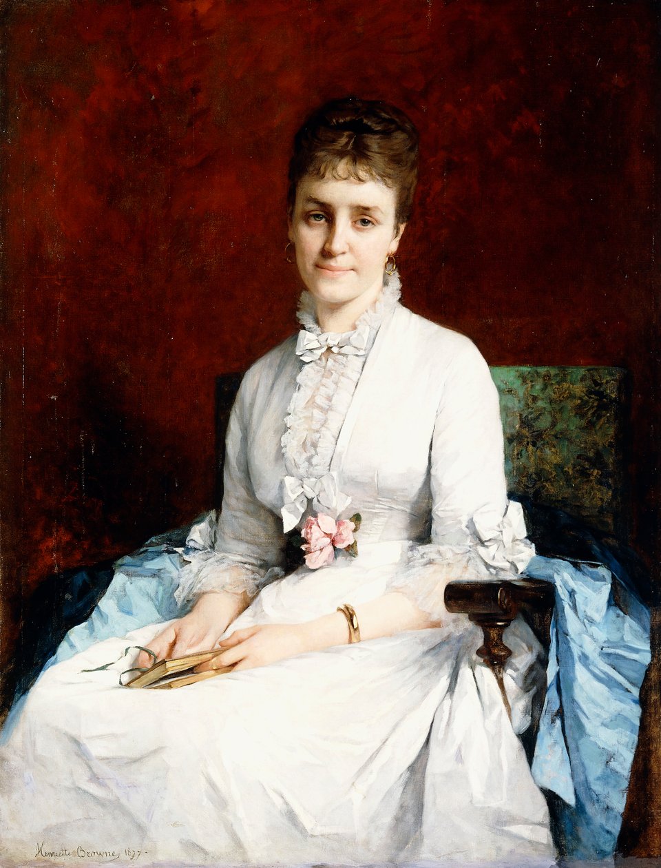 Naisen muotokuva, 1877 tekijältä Henriette Browne