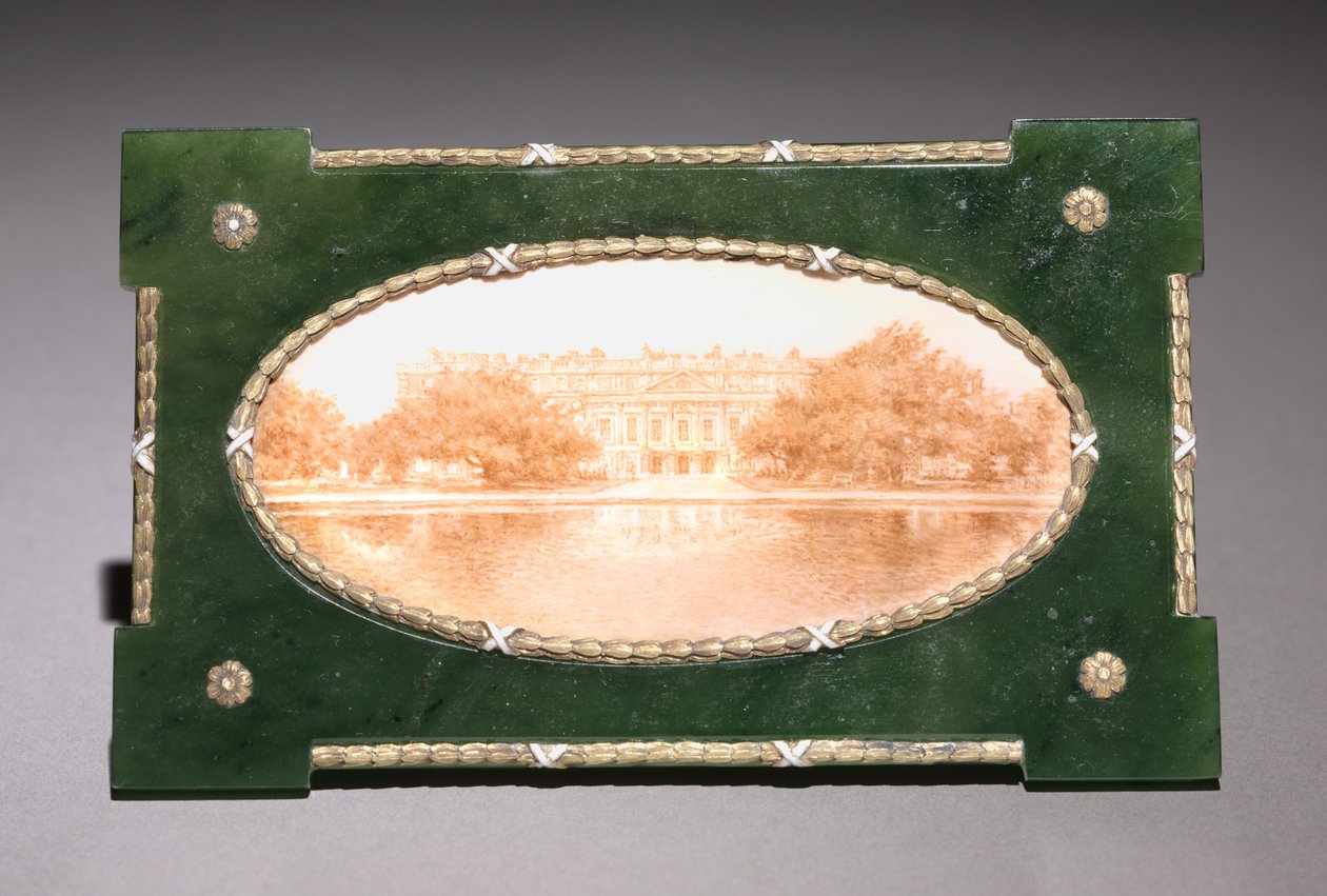 Hampton Courtin kehystetty miniatyyri, Peter Carl Fabergén (1846-1920) yritys tekijältä Henrik Wigstrom