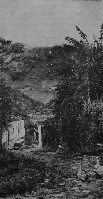 Paisagem de Ouro Preto Englanti: Ouro Preton maisema tekijältä Henrique Bernardelli