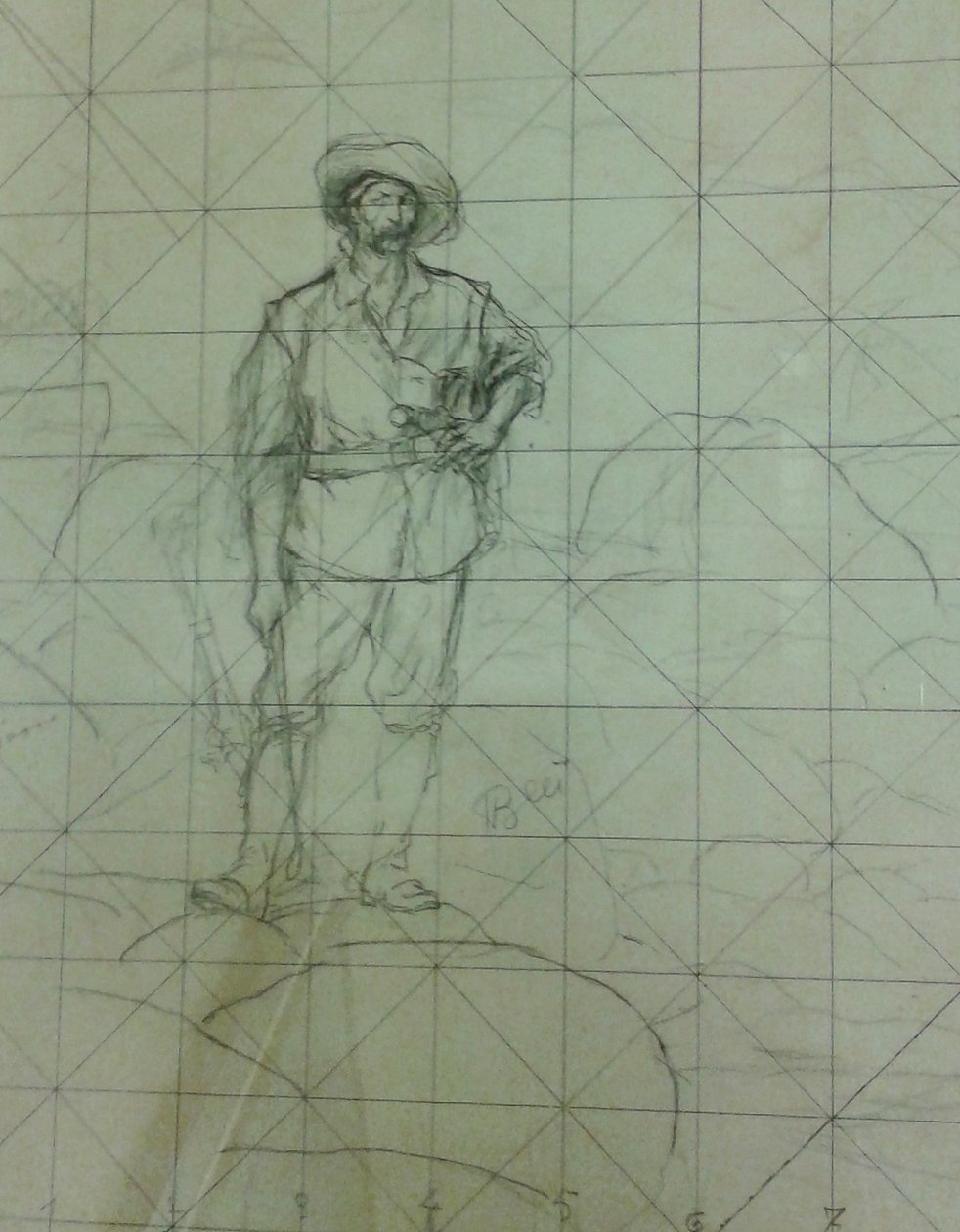 Nimetön [Study for Bandeirante or The Trailblazer], sarjasta Studies for the Bandeirantes tekijältä Henrique Bernardelli