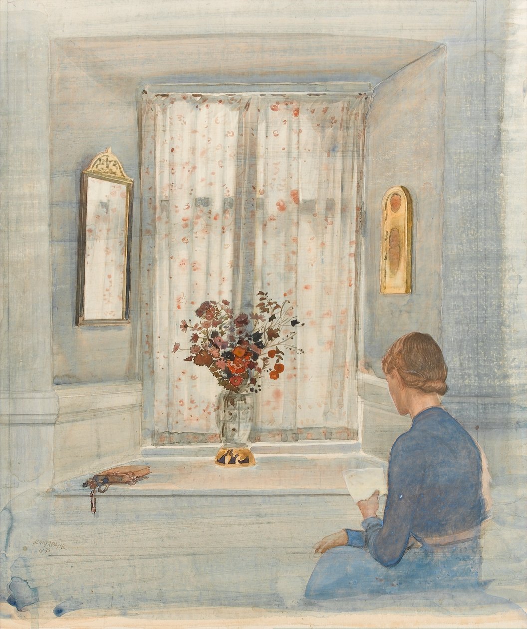 Kirjeenlukija, 1935 tekijältä Henry A. Payne