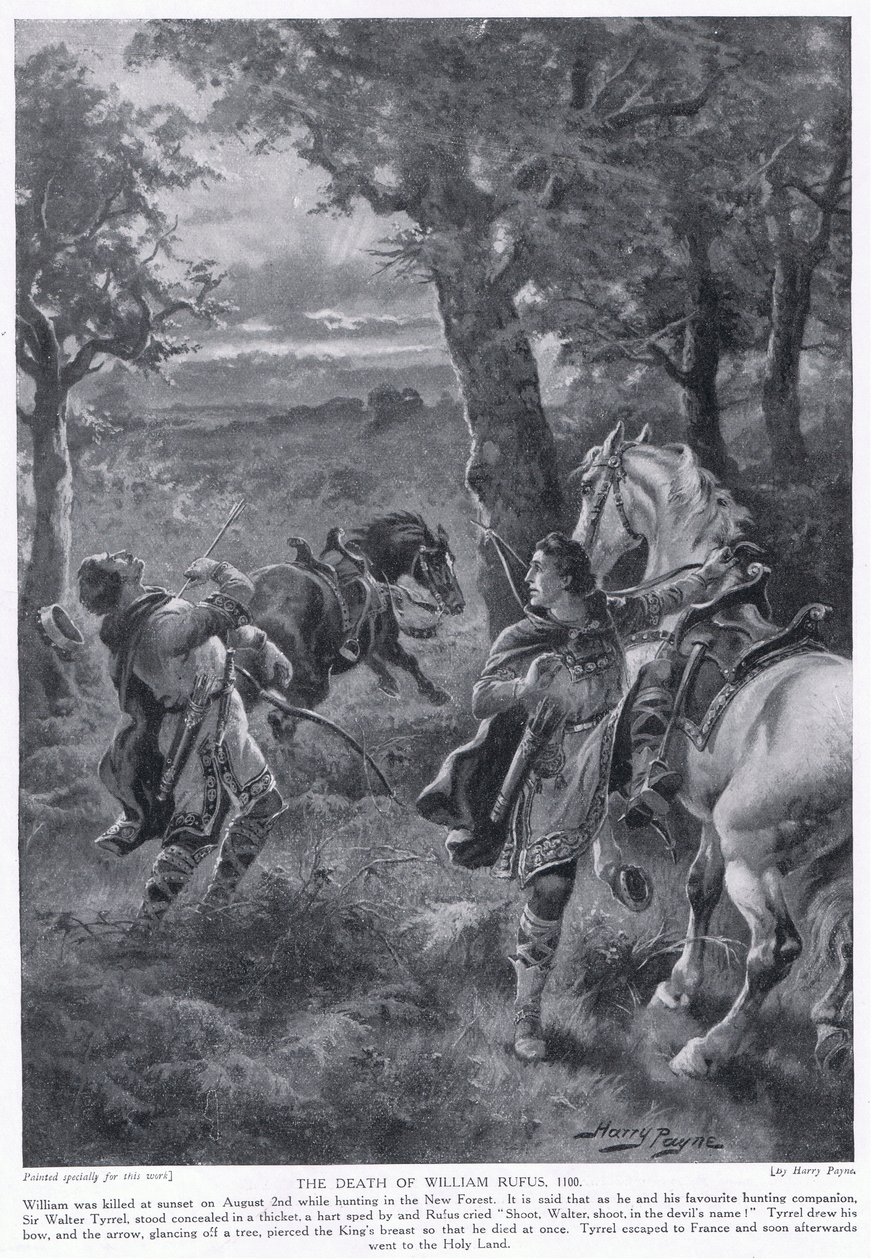 William Rufuksen kuolema AD1100, 1920-luku. tekijältä Henry A. Payne