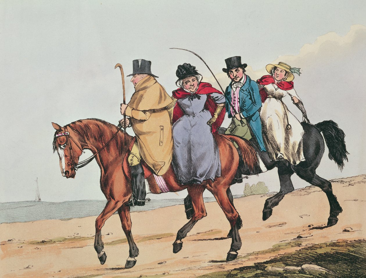 Yeomanry of England vierailemassa, 1821 (värietsaus) tekijältä Henry Aiken