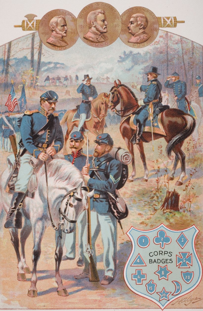 Liittovaltion univormut Yhdysvaltain sisällissodan aikana (1861-65) tekijältä Henry Alexander Ogden