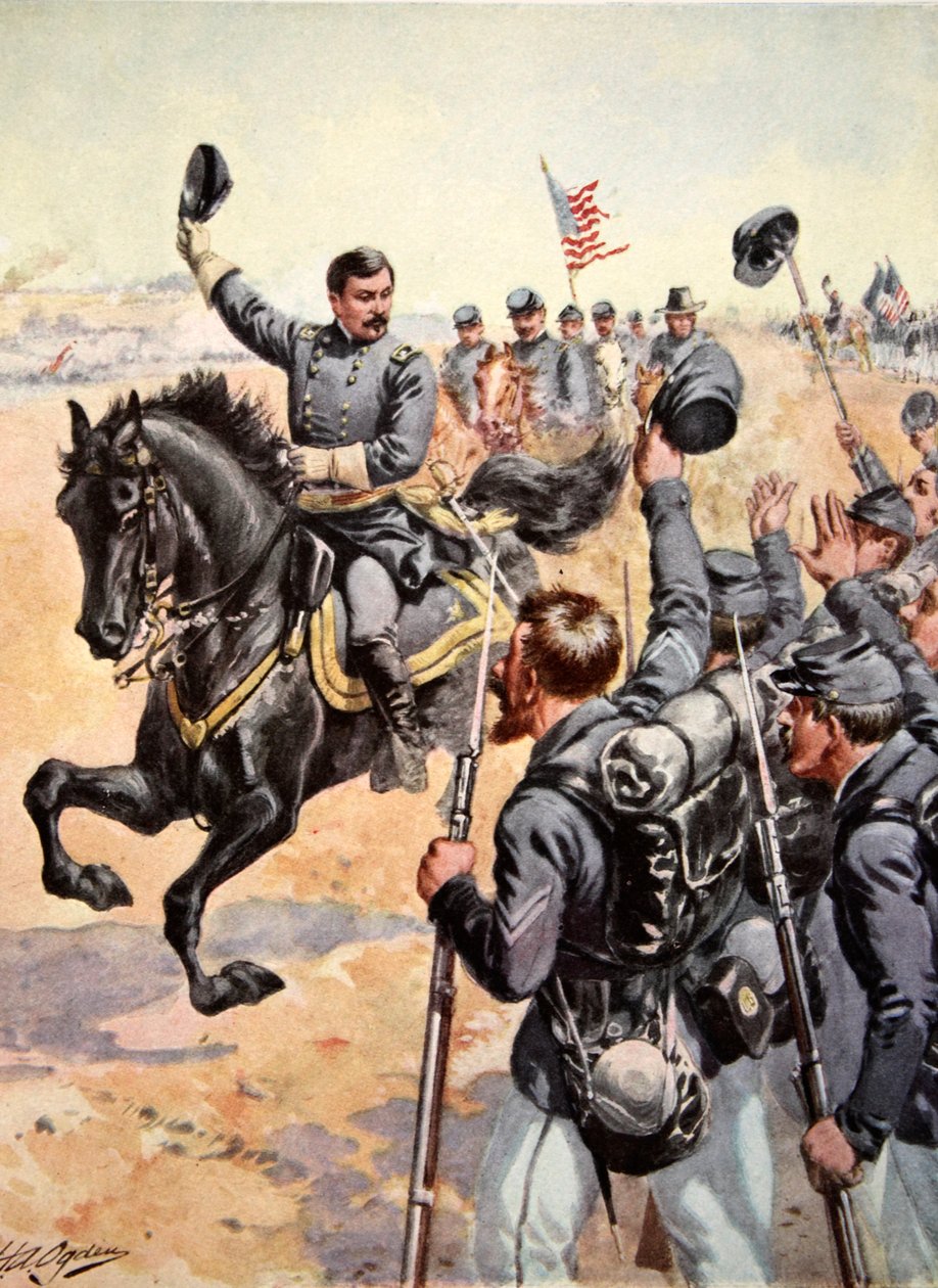 Kenraali McClellan Antietamin taistelussa, 17. syyskuuta 1862 tekijältä Henry Alexander Ogden