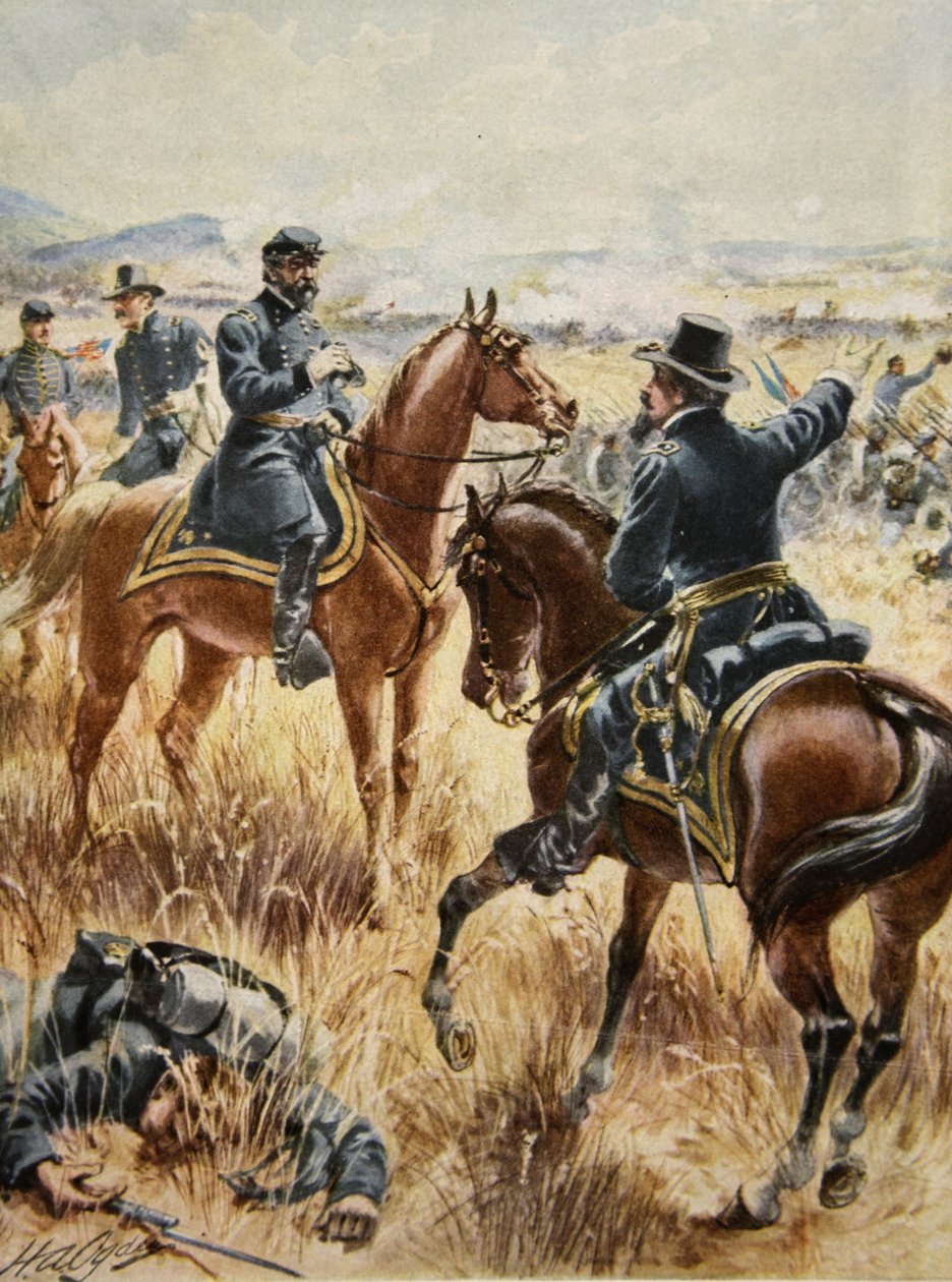 Kenraalimajuri George Meade Gettysburgin taistelussa 2. heinäkuuta 1863 tekijältä Henry Alexander Ogden