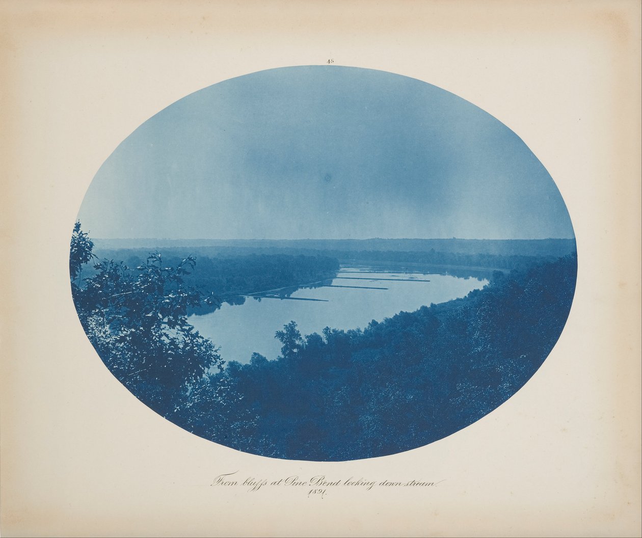 Bluffs at Pine Bend Looking Downstream tekijältä Henry Bosse