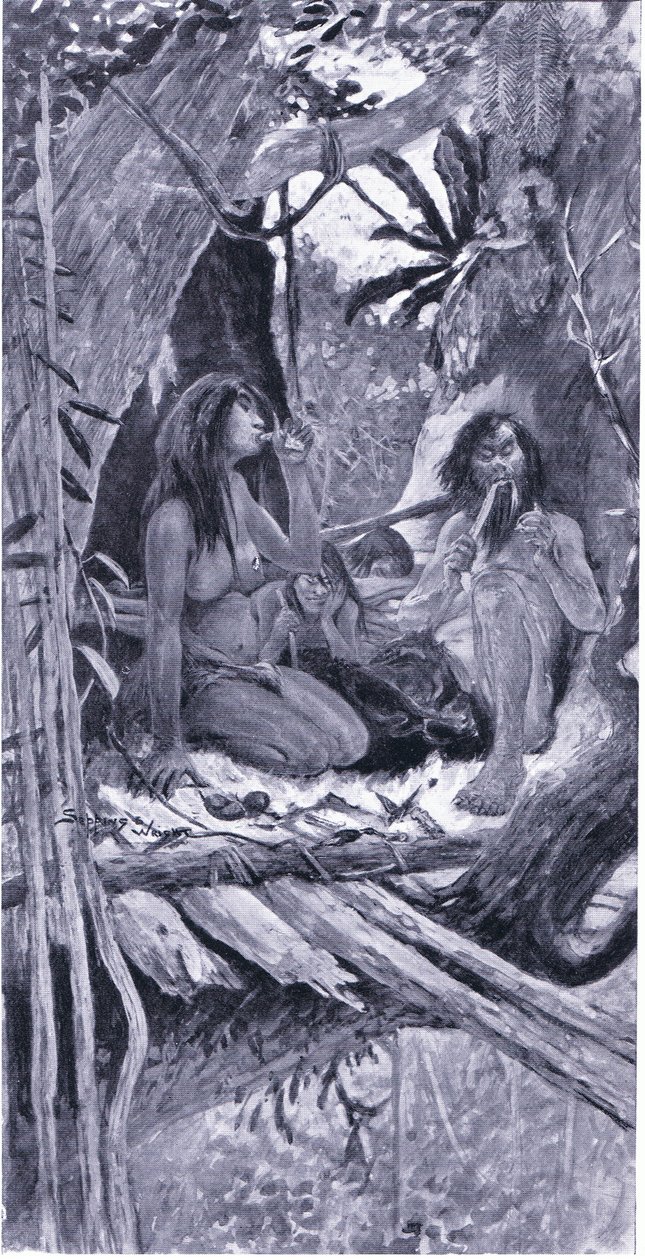 Esihistoriallinen kiinalainen puiden asukas tekijältä Henry Charles Seppings Wright