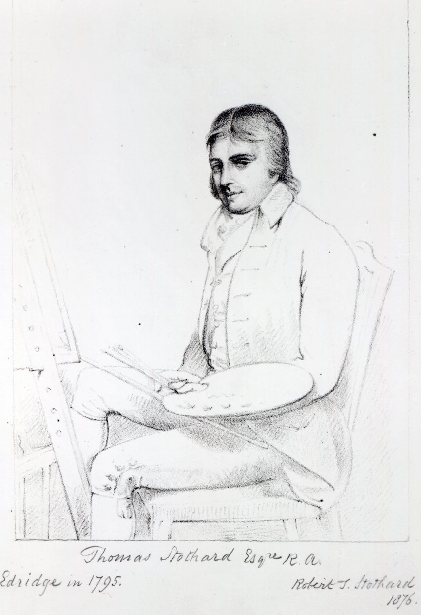 Thomas Stothard Esq. RA, inukit ni Robert J. Stothard, 1876 finn tekijältä Henry Edridge