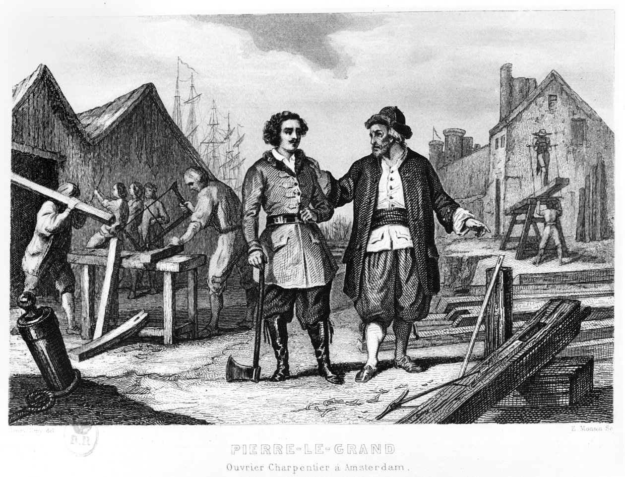 Tsaari Pietari I (1672-1725) laivantekijänä Amsterdamissa tekijältä Henry Emy