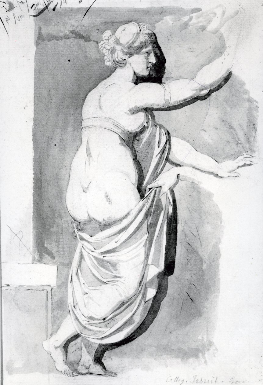 Kuvatutkimus "Roman Albumista", 1770 (kynä, muste ja pesu paperille) tekijältä Johann Heinrich Füssli