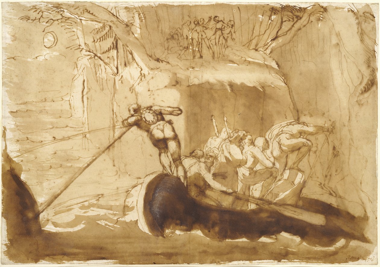 Konfederaatit saapuvat Rutliin (kynä ja pesu paperille) tekijältä Johann Heinrich Füssli