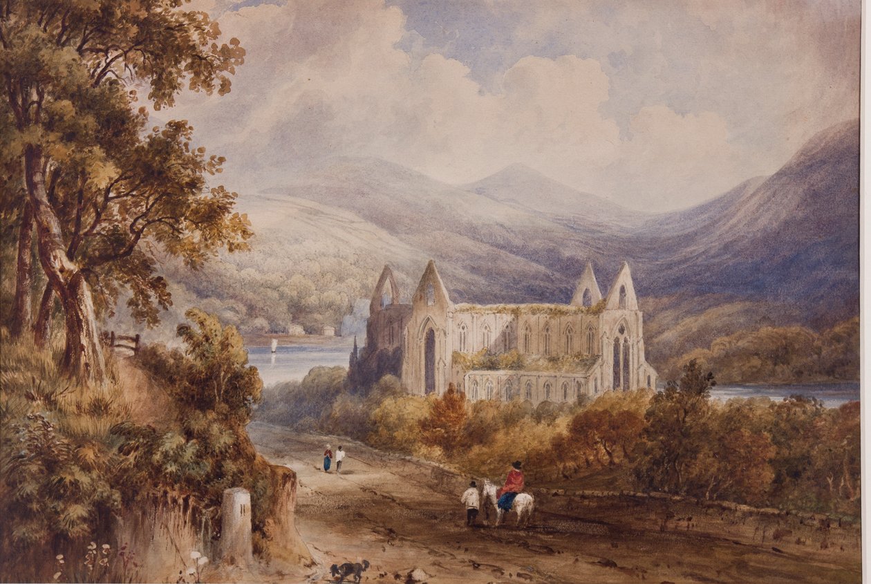 Tintern Abbey, noin 1840 tekijältä Henry Gastineau