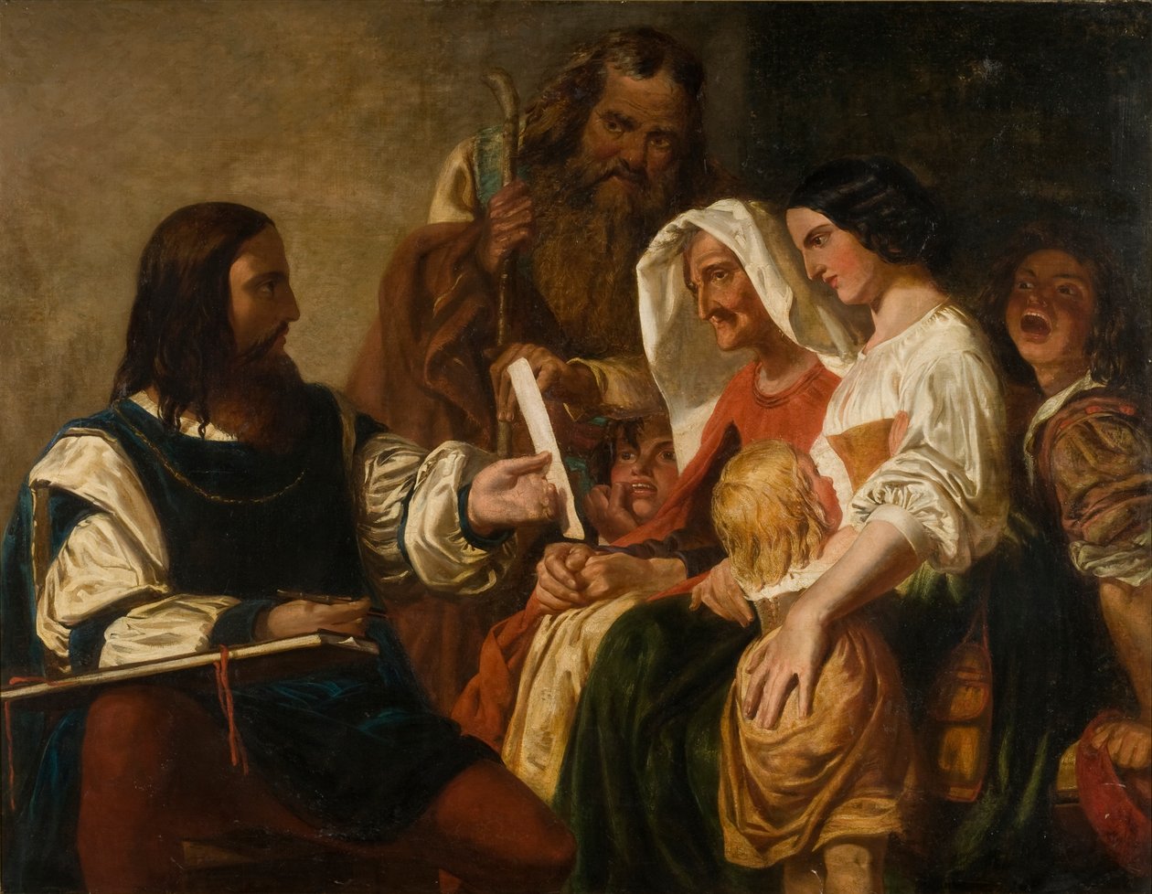 Leonardo ja hänen mallinsa, 1846 tekijältä Henry James Townsend