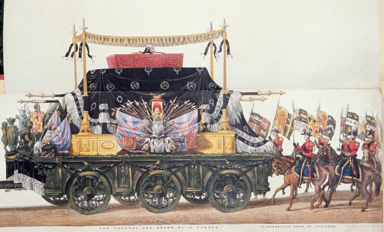 Wellingtonin herttuan hautajaisauto, 1853 tekijältä George Augustus Sala