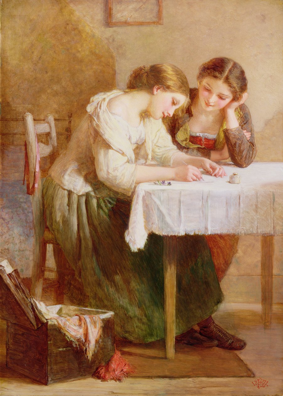 Rakkauskirje, 1871 tekijältä Henry Le Jeune