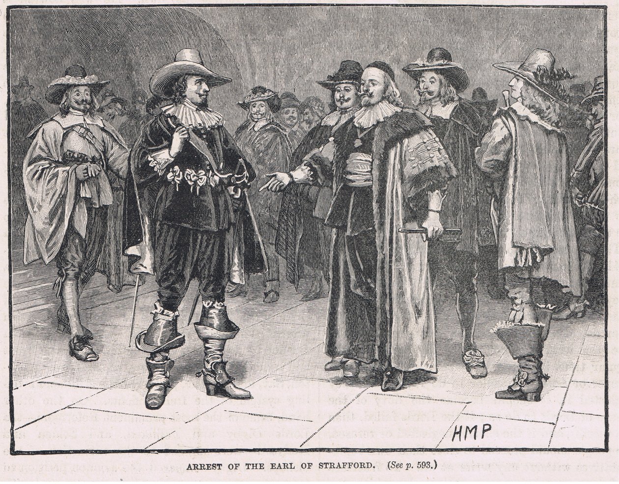Straffordin jaarlin pidätys 1640 tekijältä Henry Marriott Paget