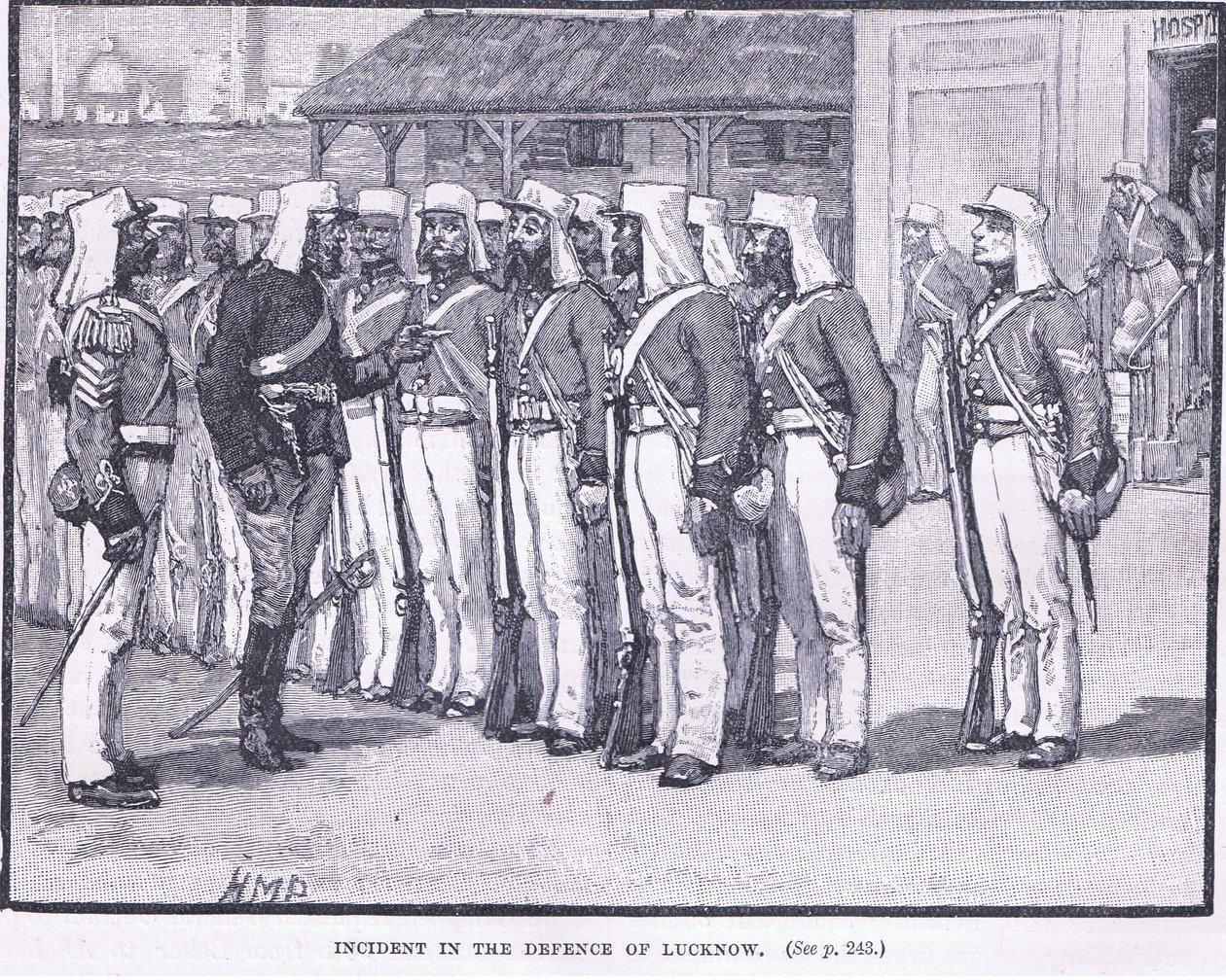 Tapahtuma Lucknowin puolustuksessa 1857 jKr tekijältä Henry Marriott Paget