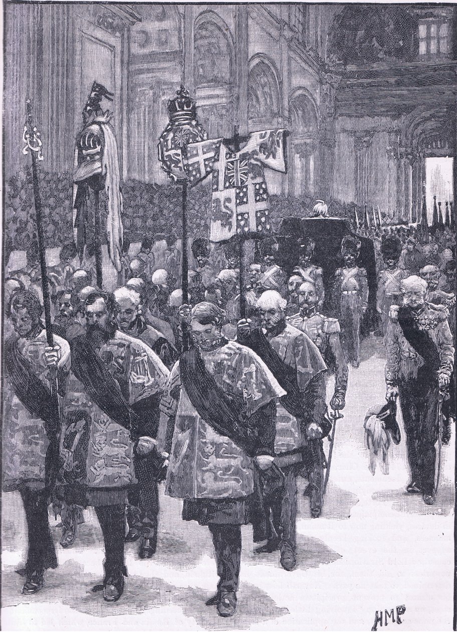 Wellingtonin hautaus 1852 jKr tekijältä Henry Marriott Paget