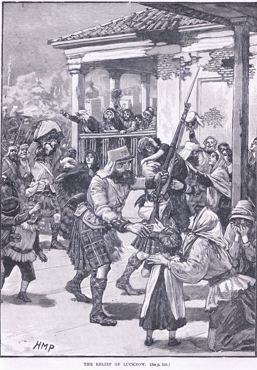 Lucknowin helpotus 1857 jKr tekijältä Henry Marriott Paget