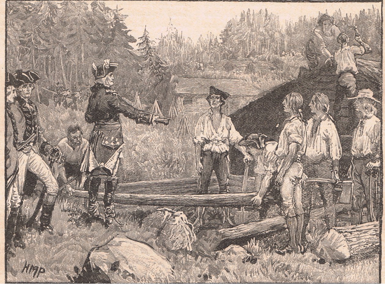 Washington ja hänen miehensä Valley Forgessa AD 1777 tekijältä Henry Marriott Paget