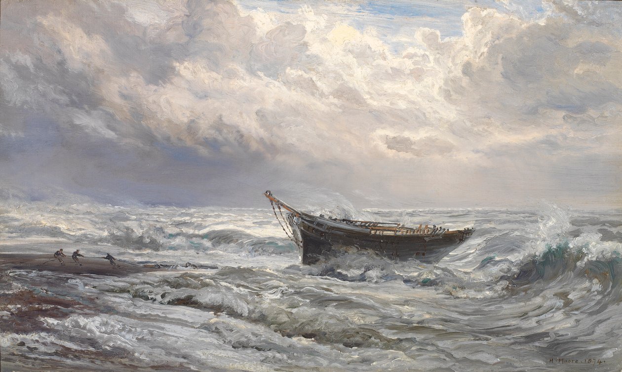 Myrskyiset meret, 1874 tekijältä Henry Moore