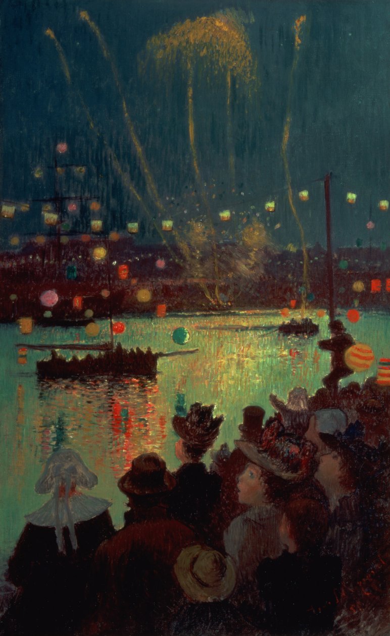 Bastille-päivä Lorientissa, 1892 tekijältä Henry Moret