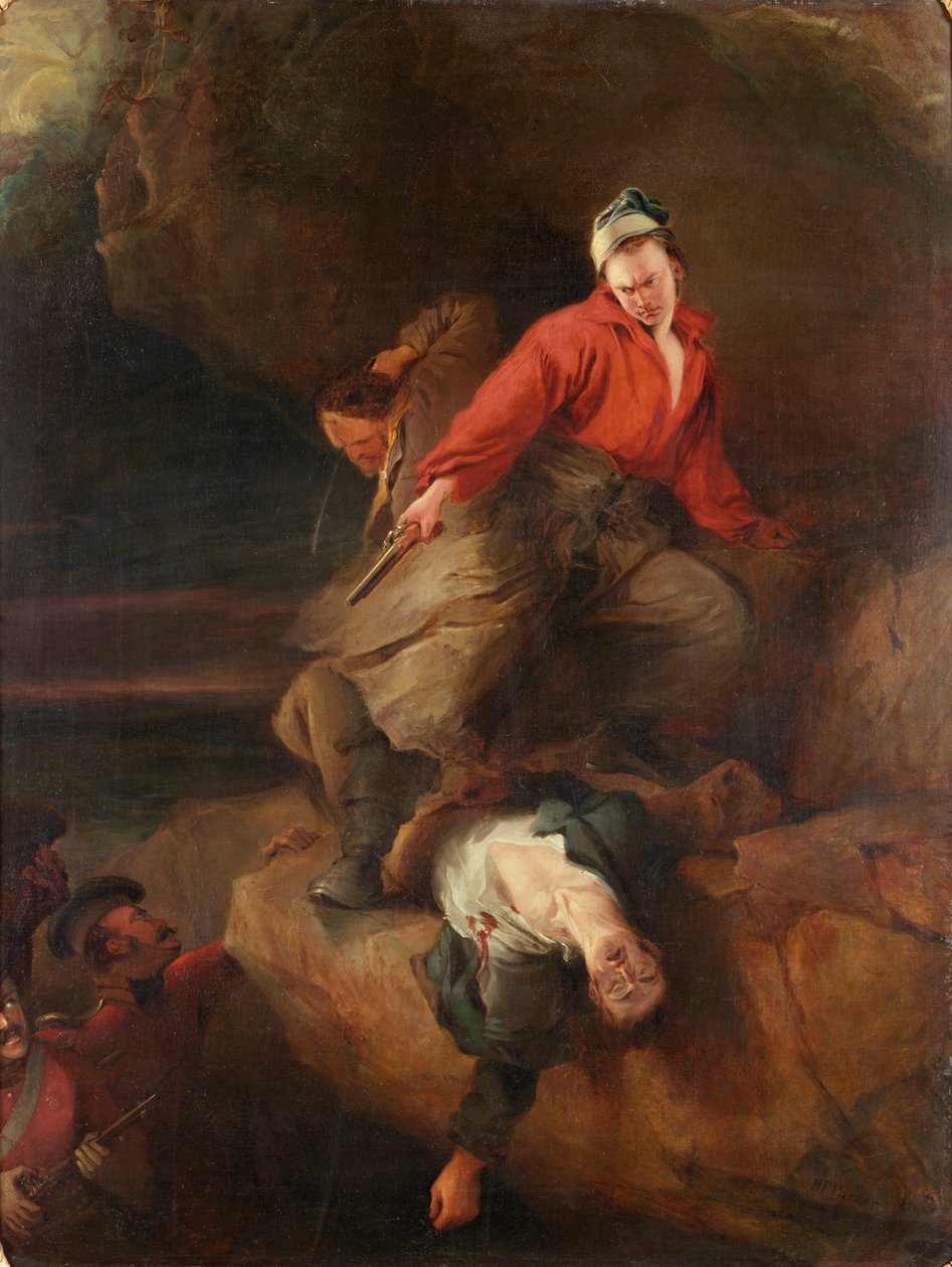 Salakuljettajat hyökkäsivät, 1827 tekijältä Henry Perlee Parker