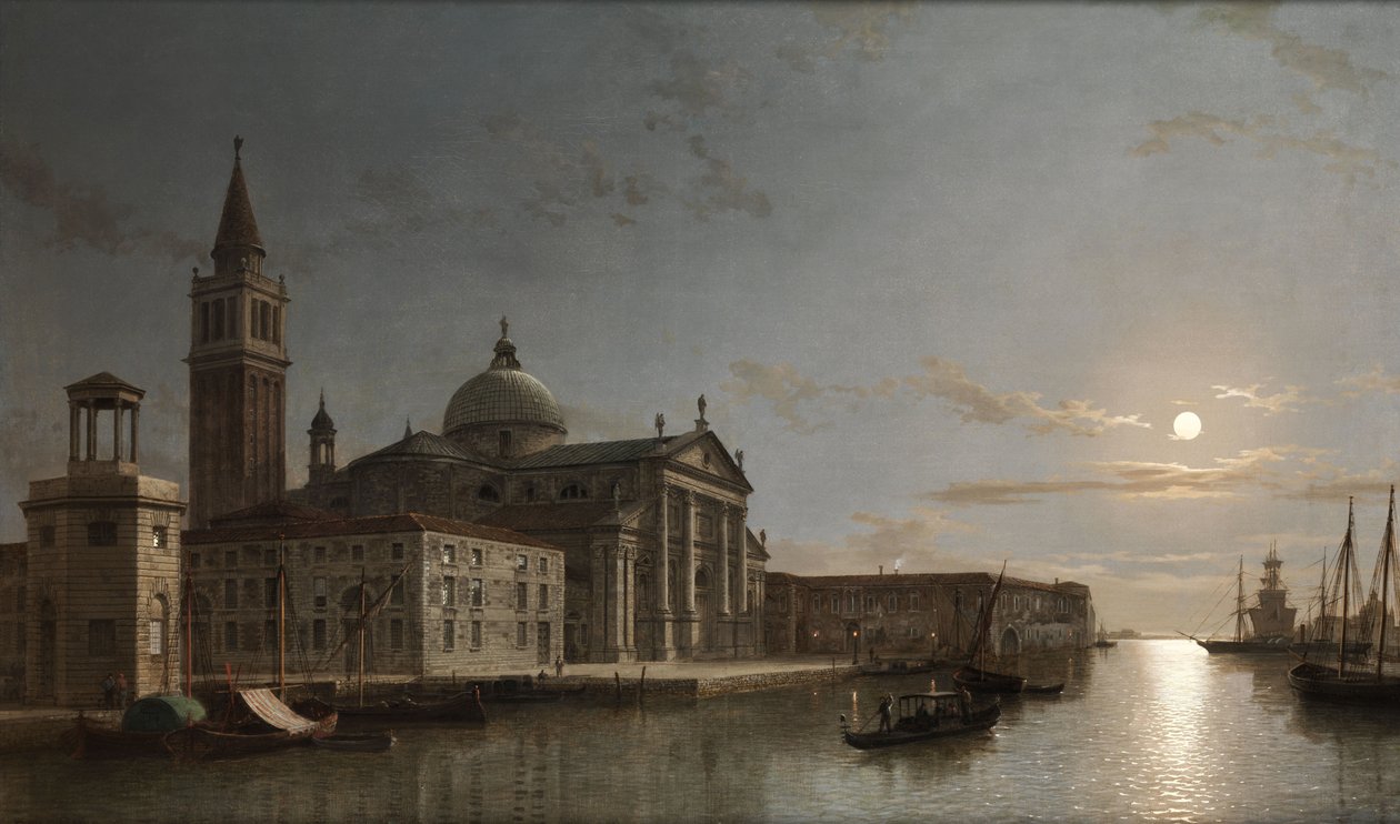 Venedig mit San Giorgio Maggiore im Mondschein tekijältä Henry Pether