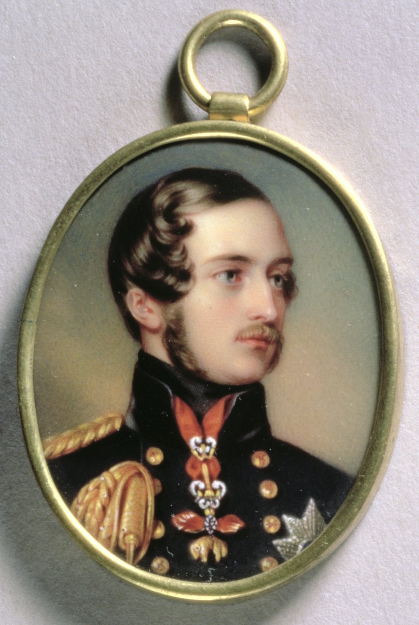 Prinssi Albertin muotokuva, 1842 (wc emalilla kullalla) tekijältä Henry Pierce Bone