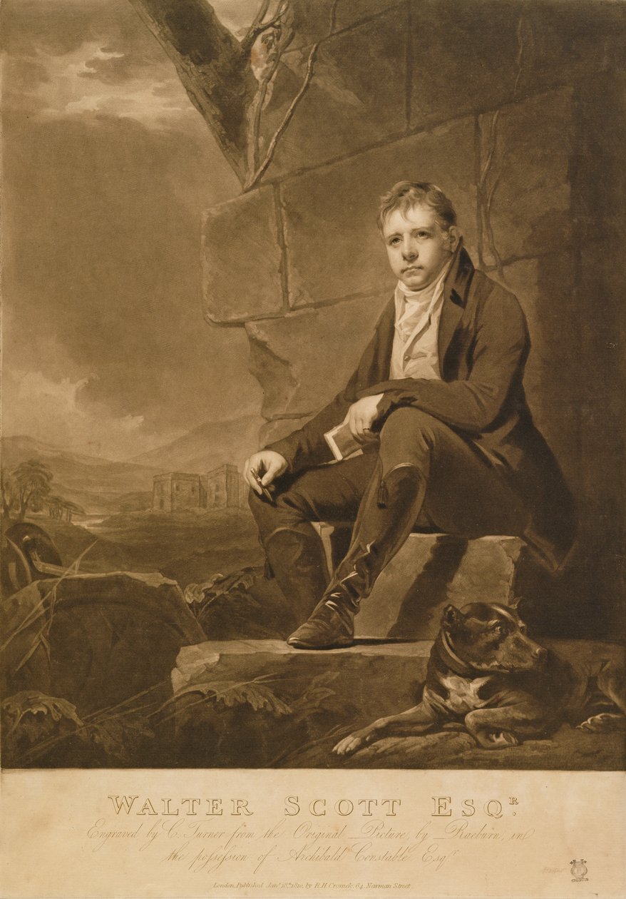 Sir Walter Scott, kaiverrus Charles Turner, 1810 tekijältä Henry Raeburn