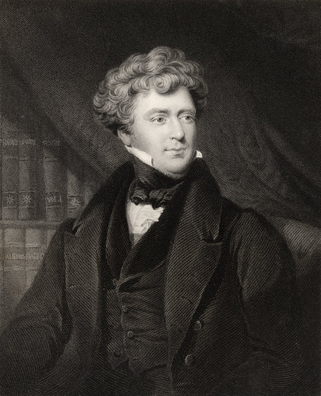 James Blundell, kaiverrettu J. Cochran, "The National Portrait Gallery, Volume II", julkaistu noin 1820 tekijältä Henry Room