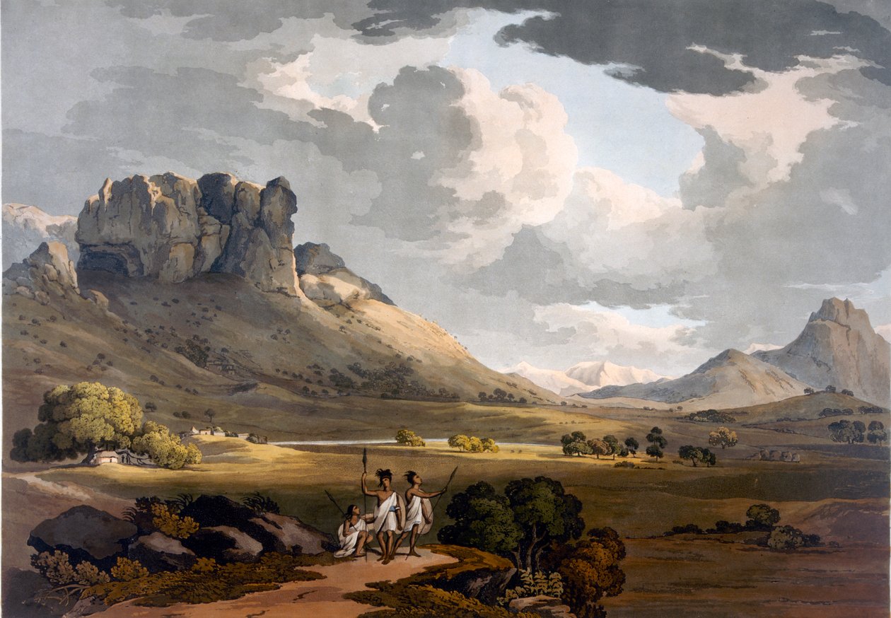 Vale of Calaat, Etiopia, noin 1800 tekijältä Henry Salt