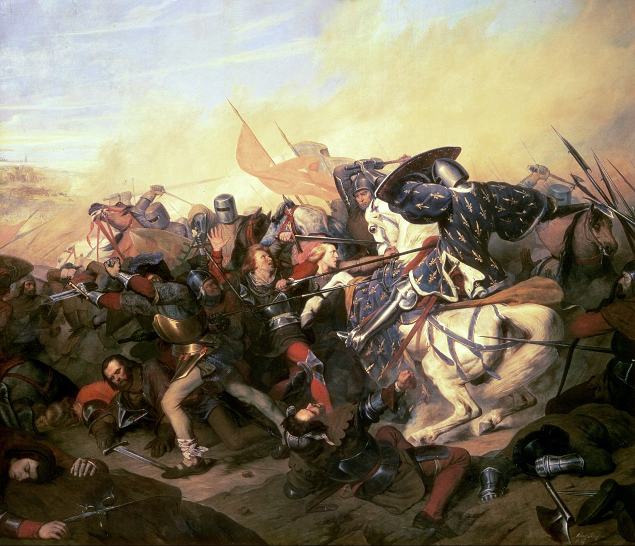 Casselin taistelu 23. elokuuta 1328 tekijältä Henry Scheffer