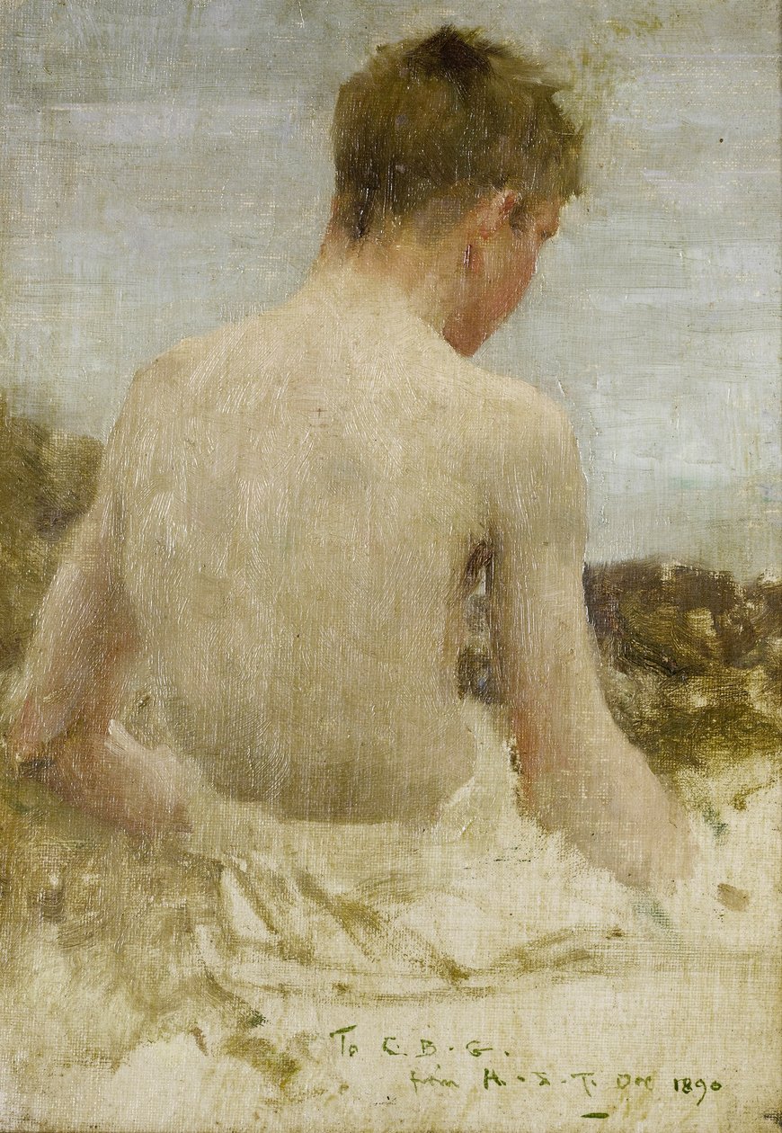  Pojan selkä kylvyssä tekijältä Henry Scott Tuke