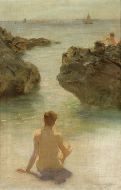 Poika rannalla tekijältä Henry Scott Tuke