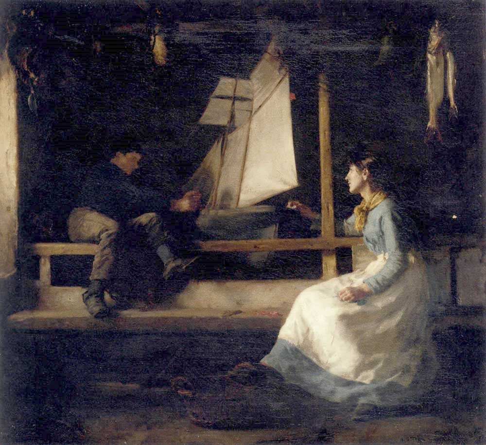 Laivanrakentajat tekijältä Henry Scott Tuke
