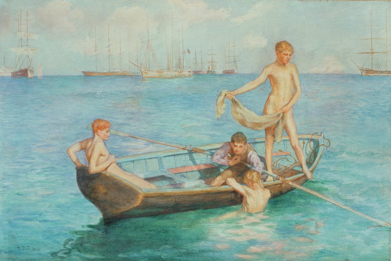 "August Blue", 1896 tekijältä Henry Scott Tuke