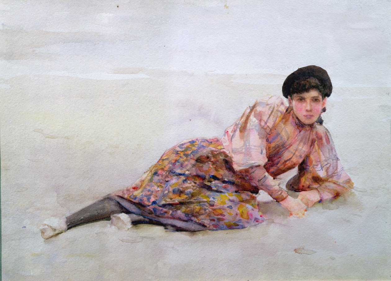 Tyttö rannalla tekijältä Henry Scott Tuke