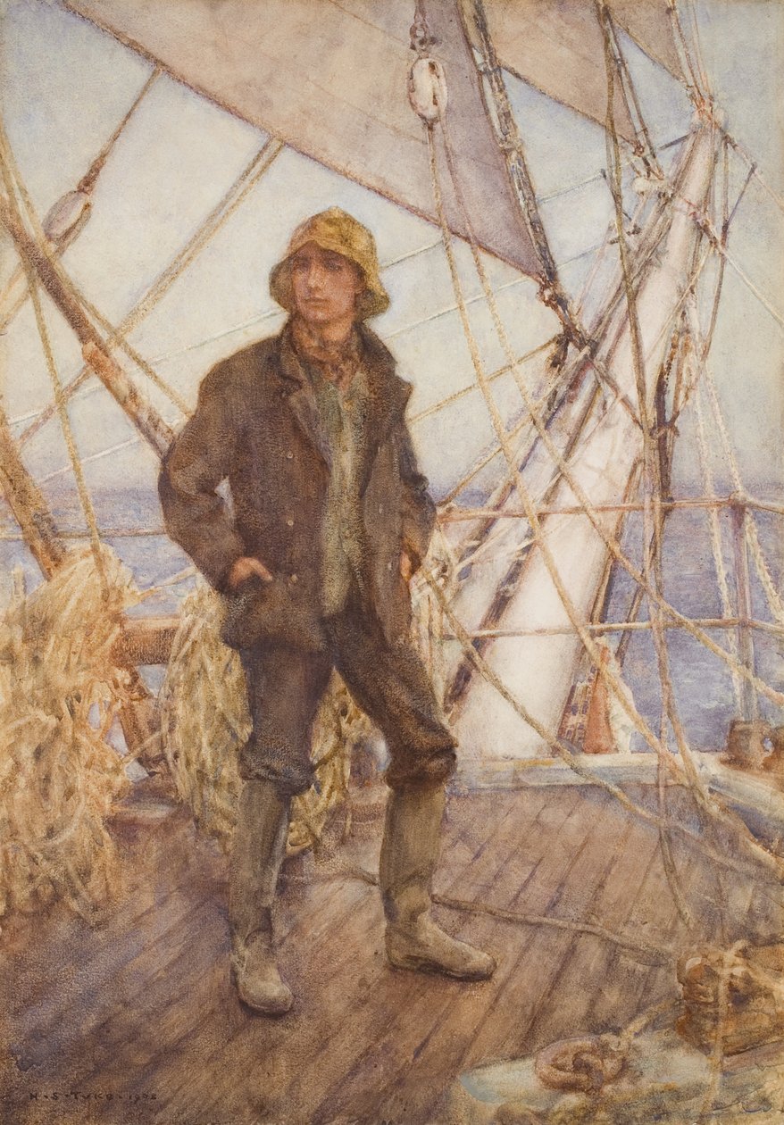 The Look-Out (alias The Lookout Man), 1908 tekijältä Henry Scott Tuke