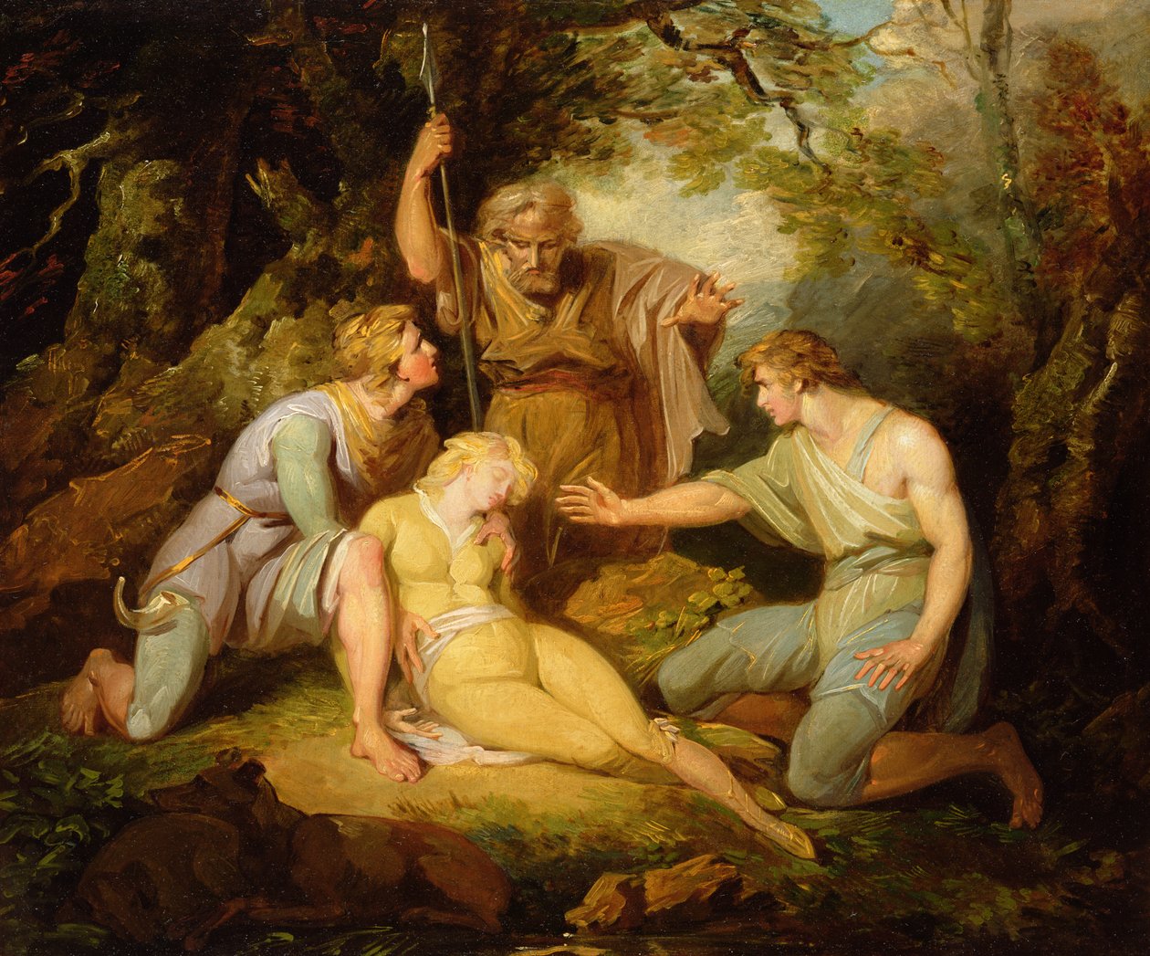 Kohtaus ii, IV näytös William Shakespearen (1564-1616) Cymbeline-elokuvasta tekijältä Henry Singleton