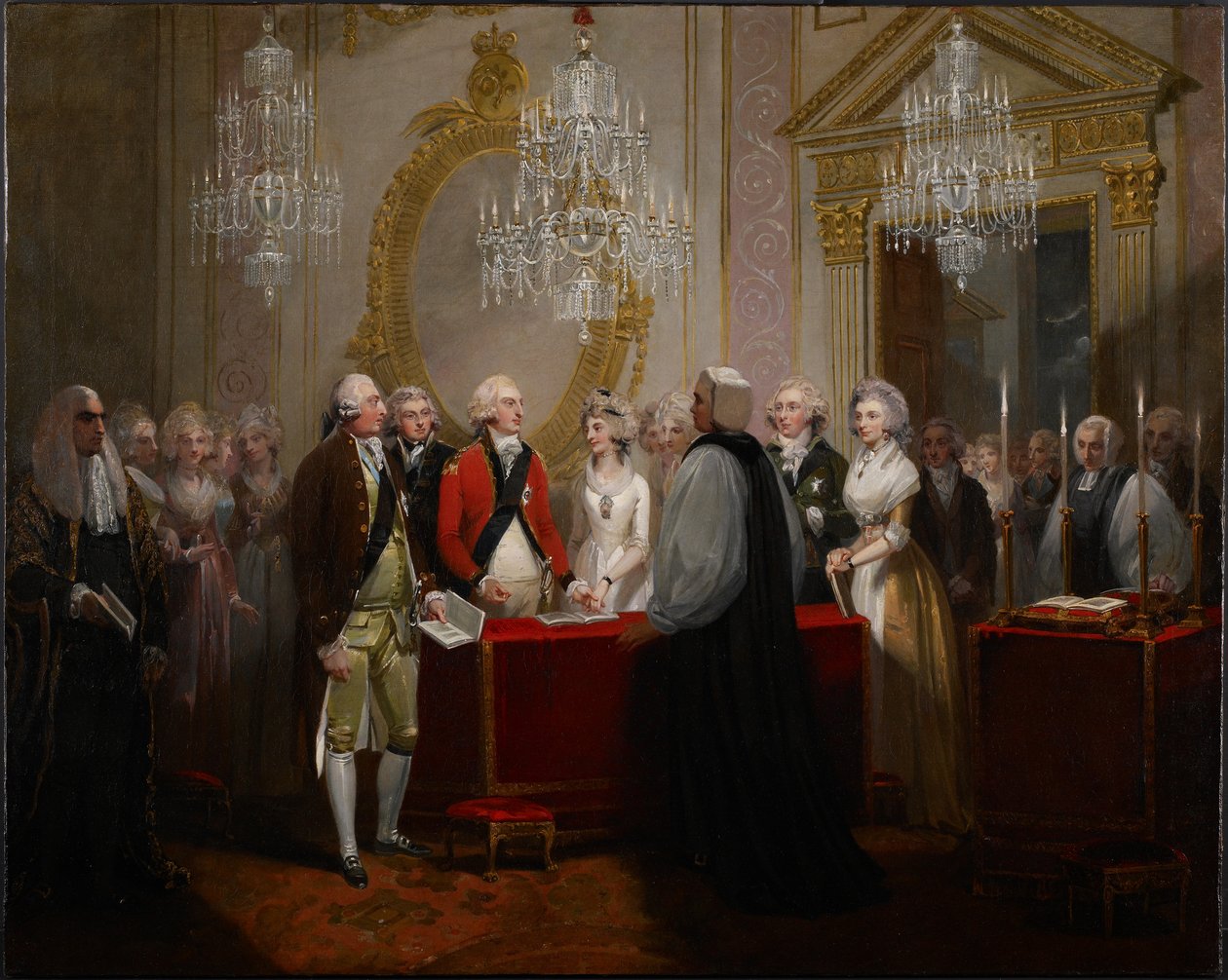 Yorkin herttuan ja herttuattaren häät 1791 tekijältä Henry Singleton