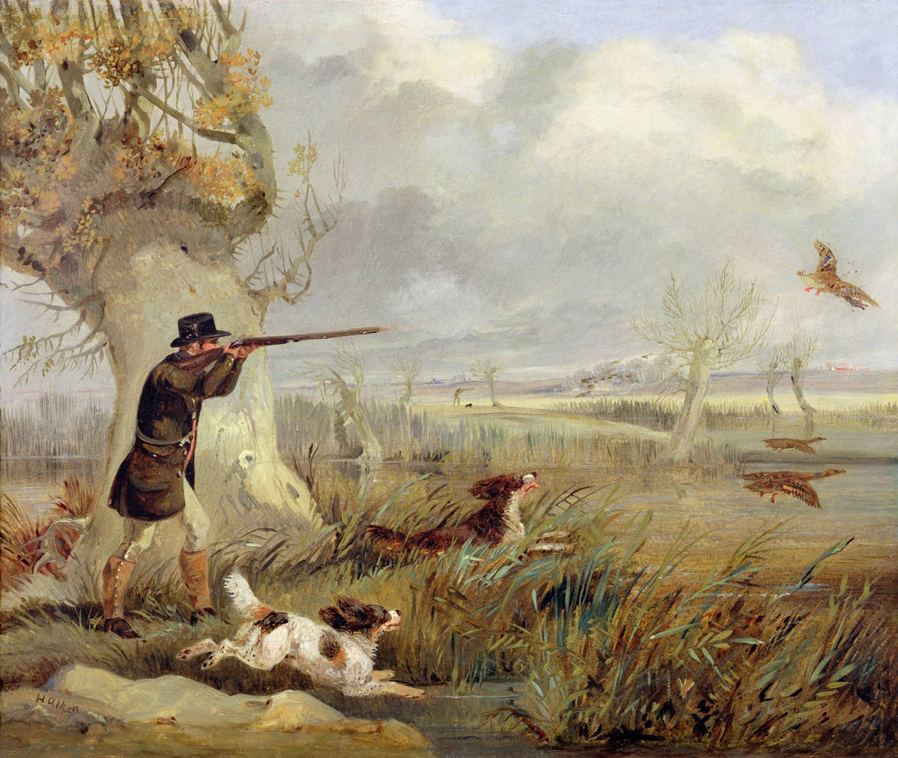 Ankan ammunta tekijältä Henry Thomas Alken