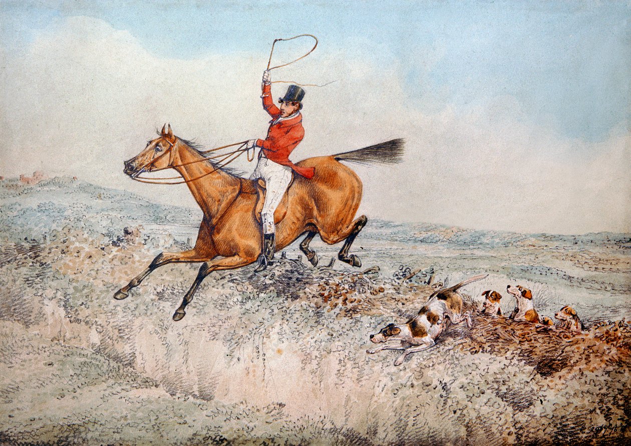 Ketunmetsästys, 1837 tekijältä Henry Thomas Alken
